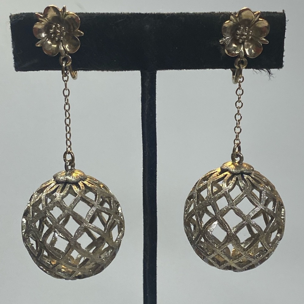 Elegant Silver clip on, Dangle Earrings
